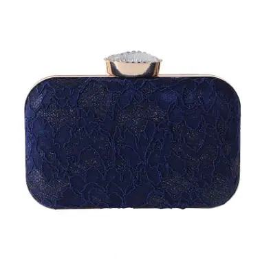 Женская элегантная модная сумка, кружевная вечерняя сумочка для свадьбы, свадебные вечерние сумочки, модный клатч, вечерняя сумочка, Сумочка для женщин, Balestra - Цвет: Navy blue handbag