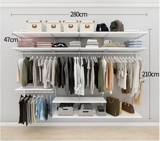 Открытый шкаф для одежды небольшого размера, гардеробный шкаф Eggert по индивидуальному заказу - Цвет: 19