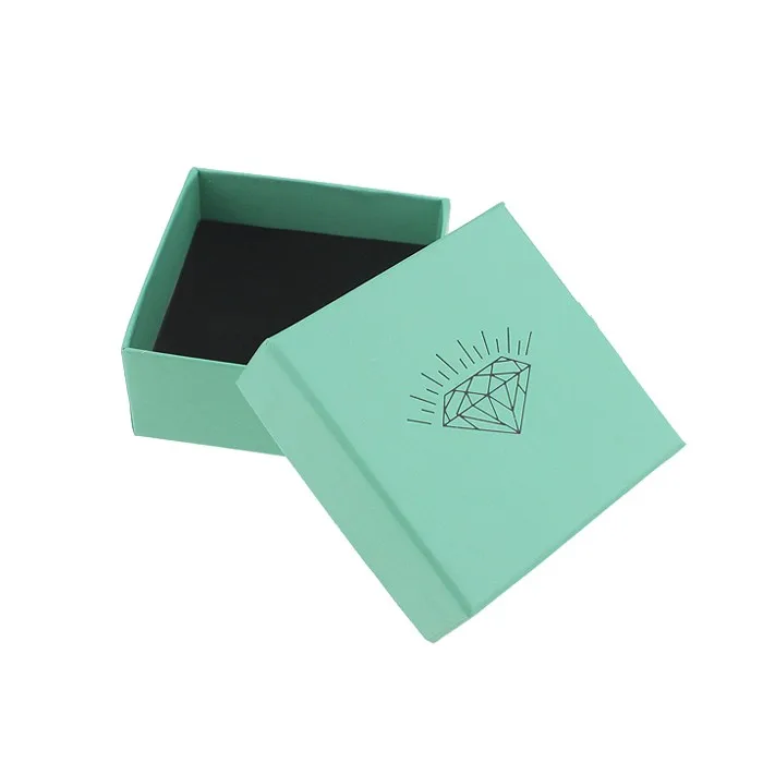 Голубой подарочной коробке для ожерелье дисплей для ювелирных изделий с логотипом ромба шкатулки и упаковки 36 шт