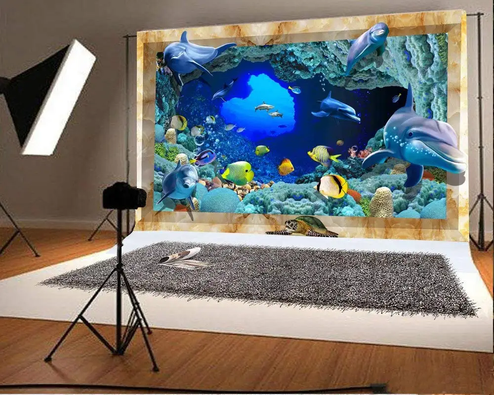 

150X210CM Photography studio Green Screen Chroma key Background Polyester Backdrop for Photo Studio Dark Brick YU030