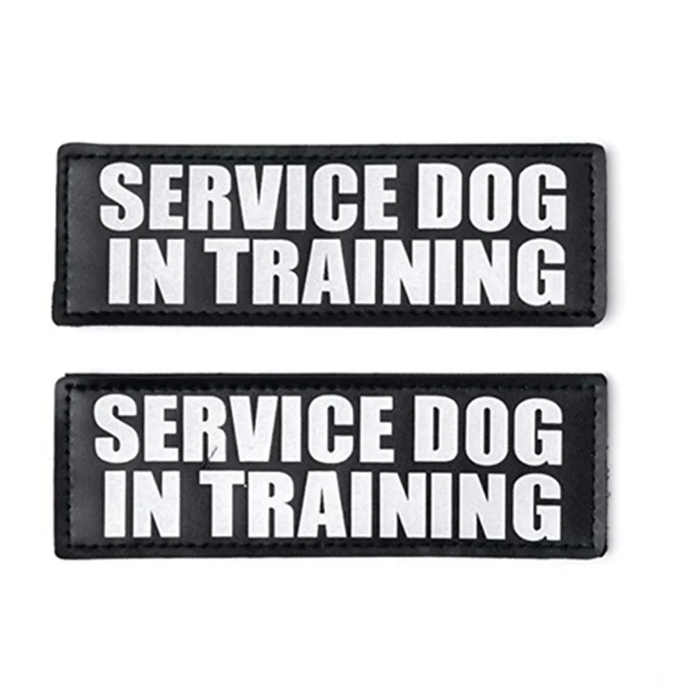 

Pet Service Dog In Training SERVICE DOG IN TRAINING Or THERAPY DOG IN TRAINING Dog patches for Harness Vest