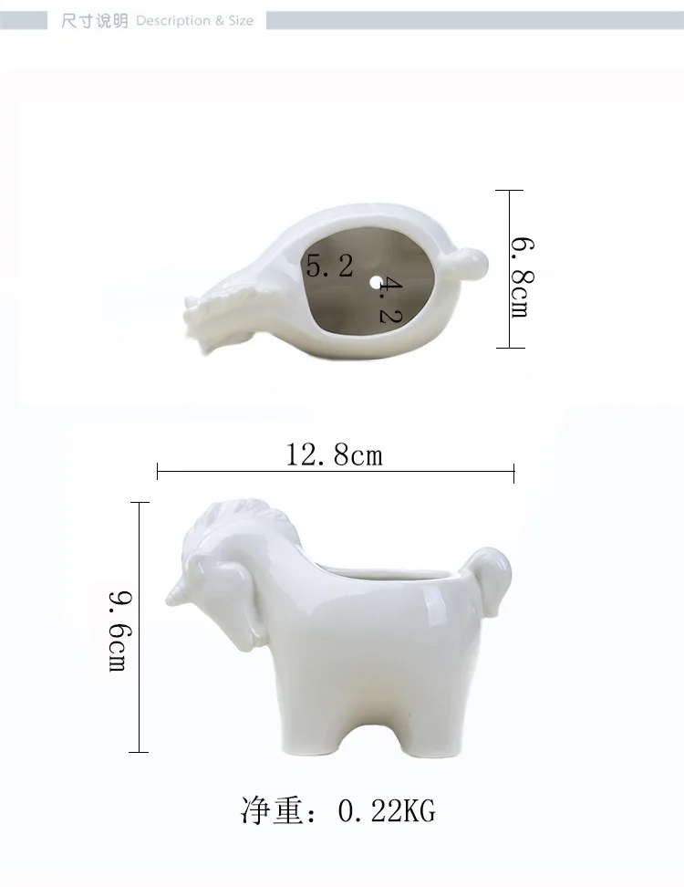 Домашний декор в скандинавском стиле, белый керамический цветочный горшок в виде единорога, креативный сад, Мини цветочный горшок, декоративные поделки, бонсай, кашпо