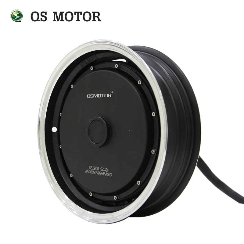 

V4 version high power QS Motor single shaft 12*3.5 inch 7KW 72V 100KPH Electric Scooter In-Wheel Hub Motor