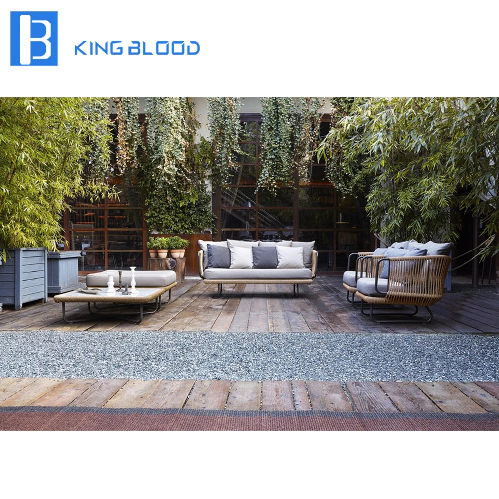 New product Outdoor furniture Aluminum Garden Rope Sofa New product Outdoor furniture Aluminum Garden Rope Sofa