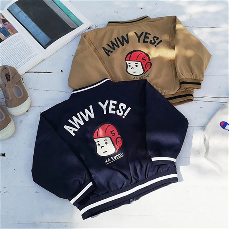 

EnkeliBB Toddler Boys Causal Jacket Winter Coats Children Pilot Jacket Autumn Baby Girls Brand Design Jacket AWW YES Kid Winter