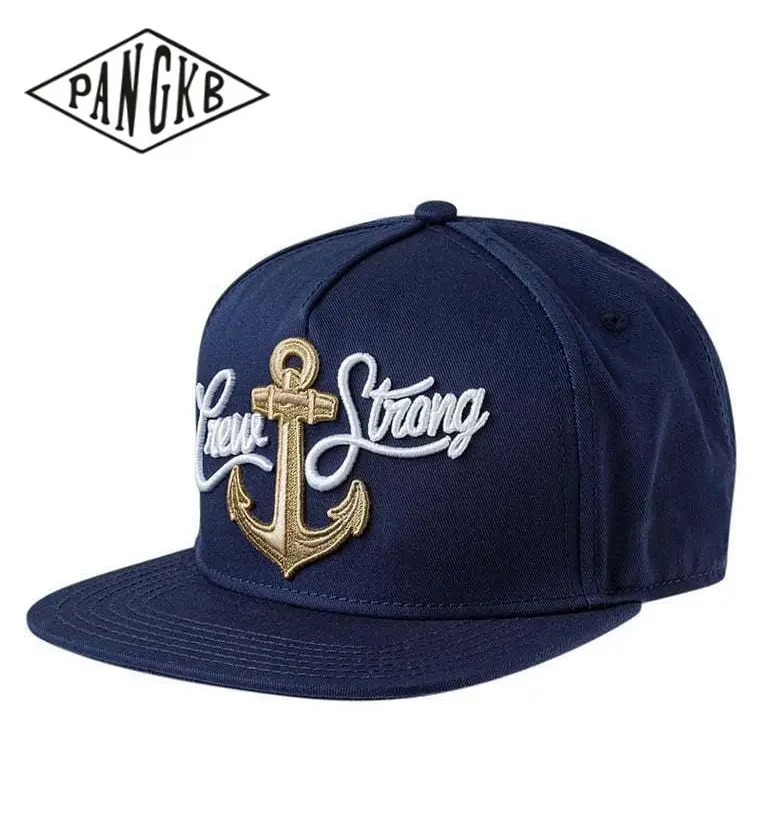 

PANGKB Brand CREW Cap adjustable navy snapback hat hip hop Headwear for men women adult outdoor casual sun baseball cap