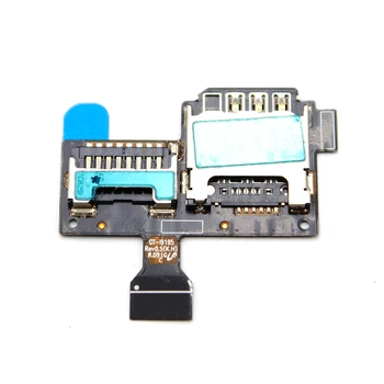 

10pcs/lot New for Samsung Galaxy S4 Mini I9190 I9195 SIM Card and SD Card Reader Contact Flex Cable