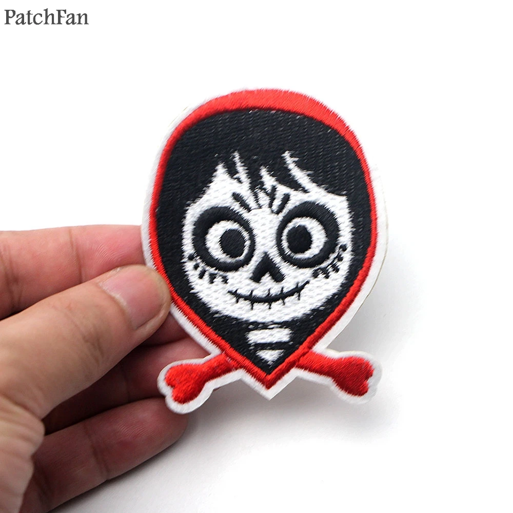 Patchfan Coco pixar Miguel аппликация в виде черепа наклейки швейная сумка Джерси para куртка одежда значки железная футболка A0818