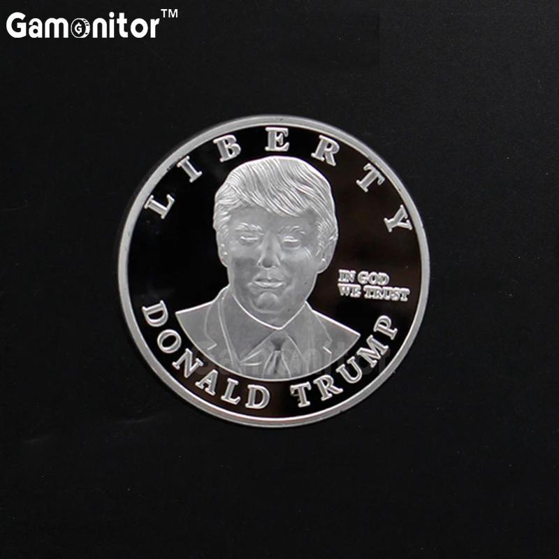 Один кусок американский 45-й президент Дональд монета с изображением Трампа США Статуя Свободы посеребренные монеты коллекции