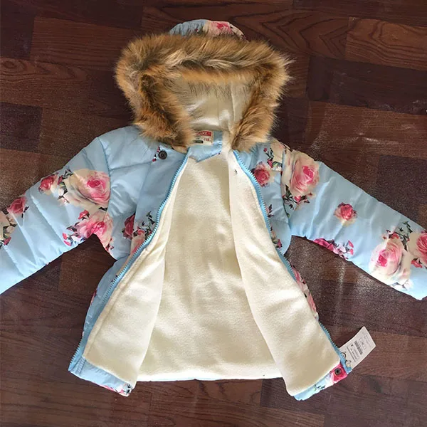 Детская куртка для девочек осенне-зимняя 