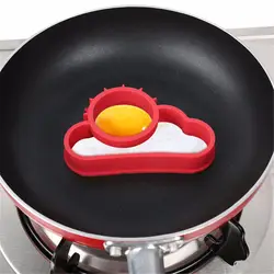 Силиконовые кухне, готовя облако блина антипригарной приготовления инструмент Яйцо Кольцо чайник fried egg конфорками плесень формы