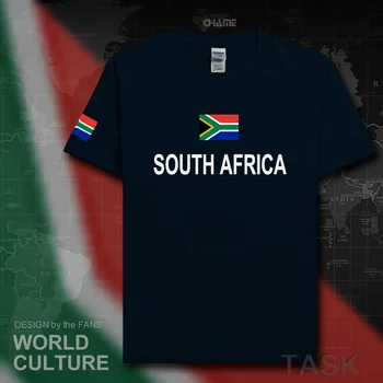 

South Africa mens t shirt fashion 2017 jerseys nation team new 100% cotton t-shirt meeting fitness clothing tee gyms country ZAF