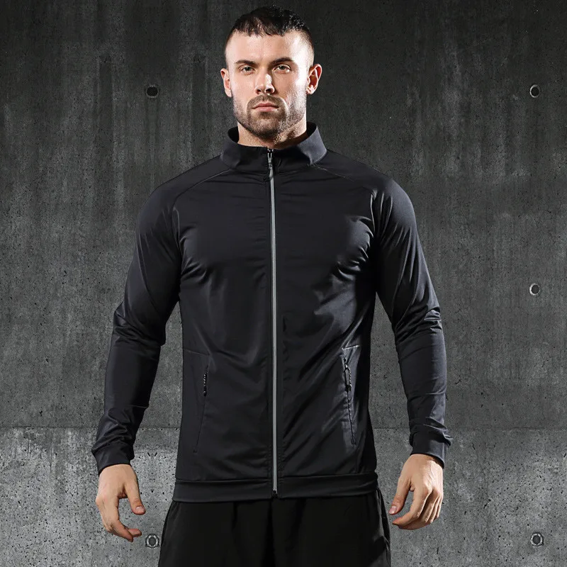 

Autumn Men Runnig Jacket Windproof Cycling Jacket Casual Sport Coat Hiking Gym Camping Sport Clothes Outdoor Sport Jacket