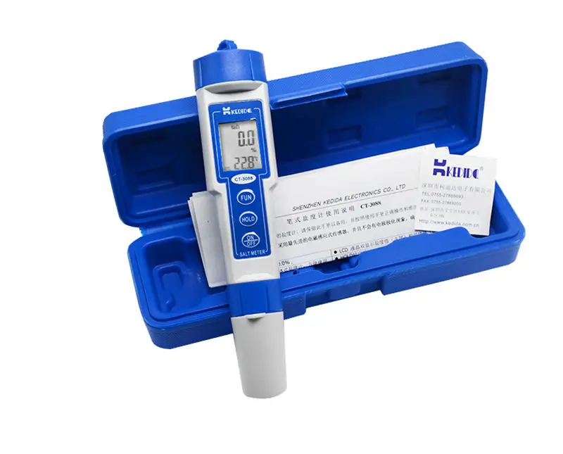 KANJJ-YU Water Quality Tester Digital Digital Waterproof Salt Meter Range 0.0% to 10.0% Aquarium Water Quality Salt Pool Tester Pen Type Tester Salinometer Precise KANJJ-YU Water Quality Tester Digital Digital Waterproof Salt Meter Range 0.0% to 10.0% Aquarium Water Quality Salt Pool Tester Pen Type Tester Salinometer Precise