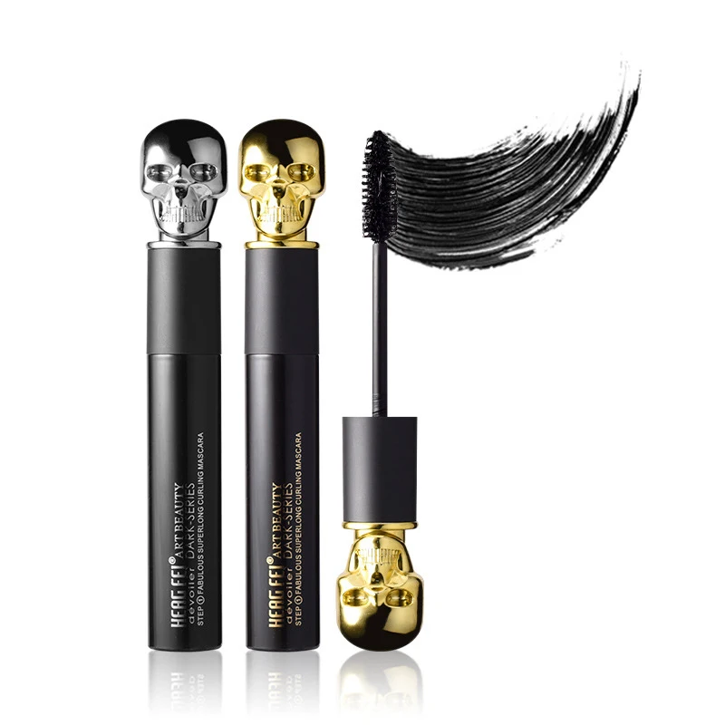 1Pcs Skull Shape Mascara Quick Dry Lengthening Thick Maximum Mascaras