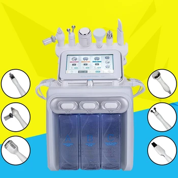 

6 in1 Hydra Facial Water Dermabrasion Oxygen Spray with RF Bio Lifting Spa Facial Machine/Hydro