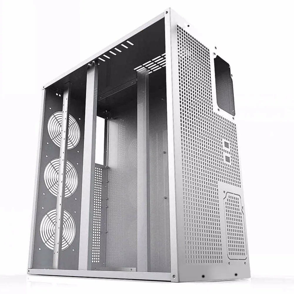 6/8 GPU Vertical Type Graphics Server Chassis MicroATX/ITX/ATX 4U Mining Machine Chassis With Dual Power Supply Design 6/8 GPU Vertical Type Graphics Server Chassis MicroATX/ITX/ATX 4U Mining Machine Chassis With Dual Power Supply Design
