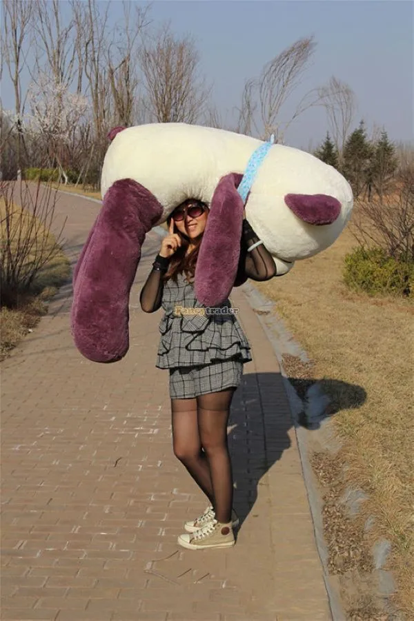 Fancytrader Real Picture! 63'' 160cm Giant Stuffed Plush Sleepy Purple Teddy Bear, Free Shipping FT50746 (7)