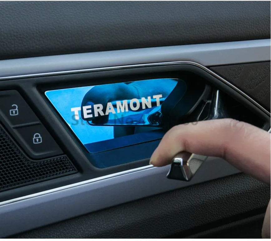 Авто дверь внутренний стикер для выемки интерьера литье для Volkswagen TERAMONT, 4 шт./партия, автомобильные аксессуары