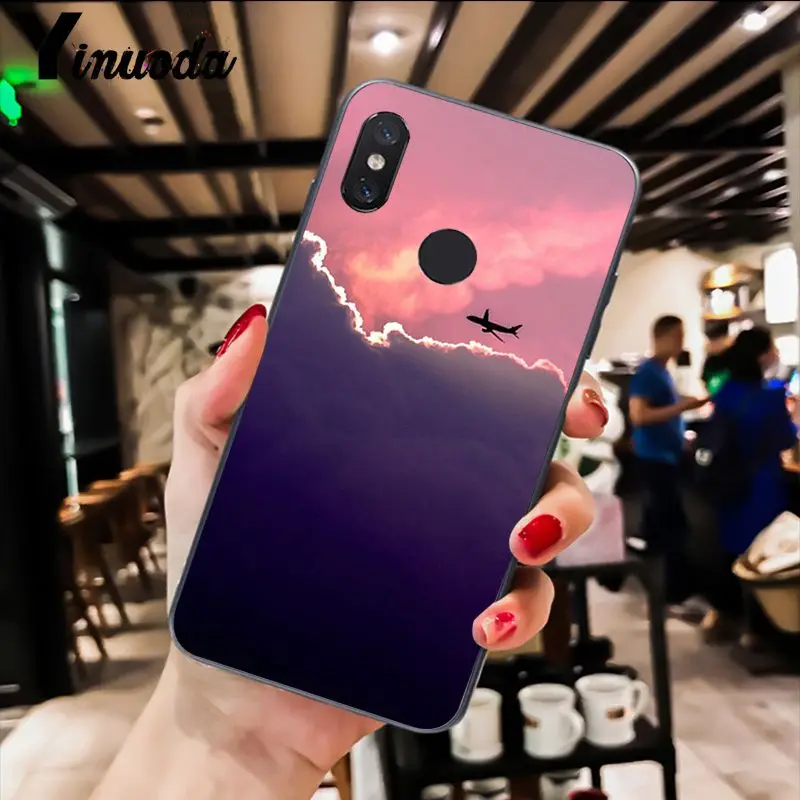 Yinuoda самолет летающий самолет для путешествий облачный самолет PhoneCase для Xiao mi Redm4X 6A 5A 7A красный mi 5 5Plus Note8 8Pro 7 mi A1 A2Lite - Цвет: A7