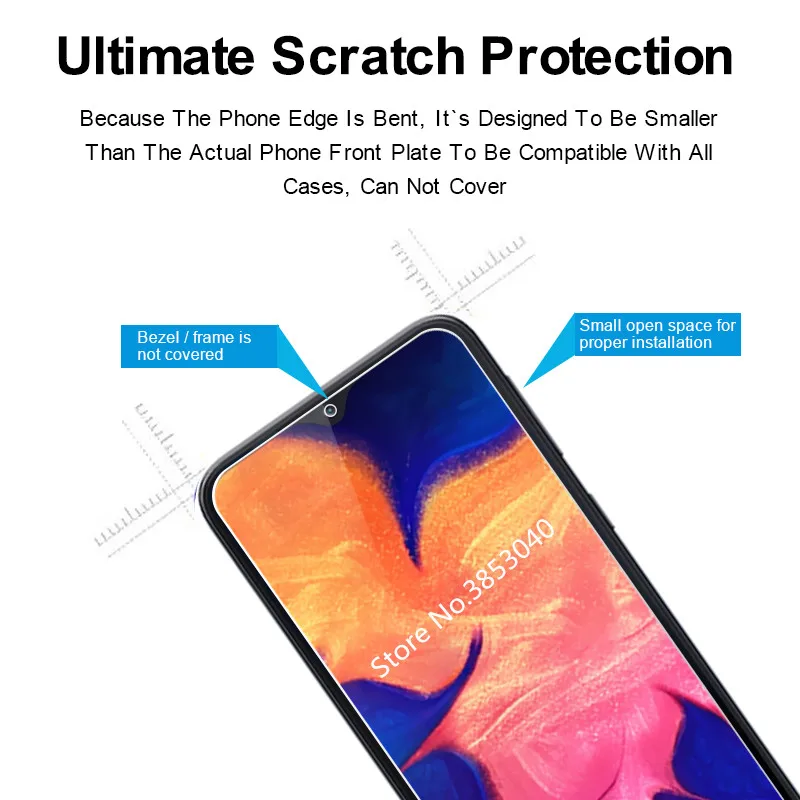 Полное закаленное стекло для samsung Galaxy A20 стекло протектор экрана 2.5D 9h закаленное стекло для samsung Galaxy A20 защитная пленка