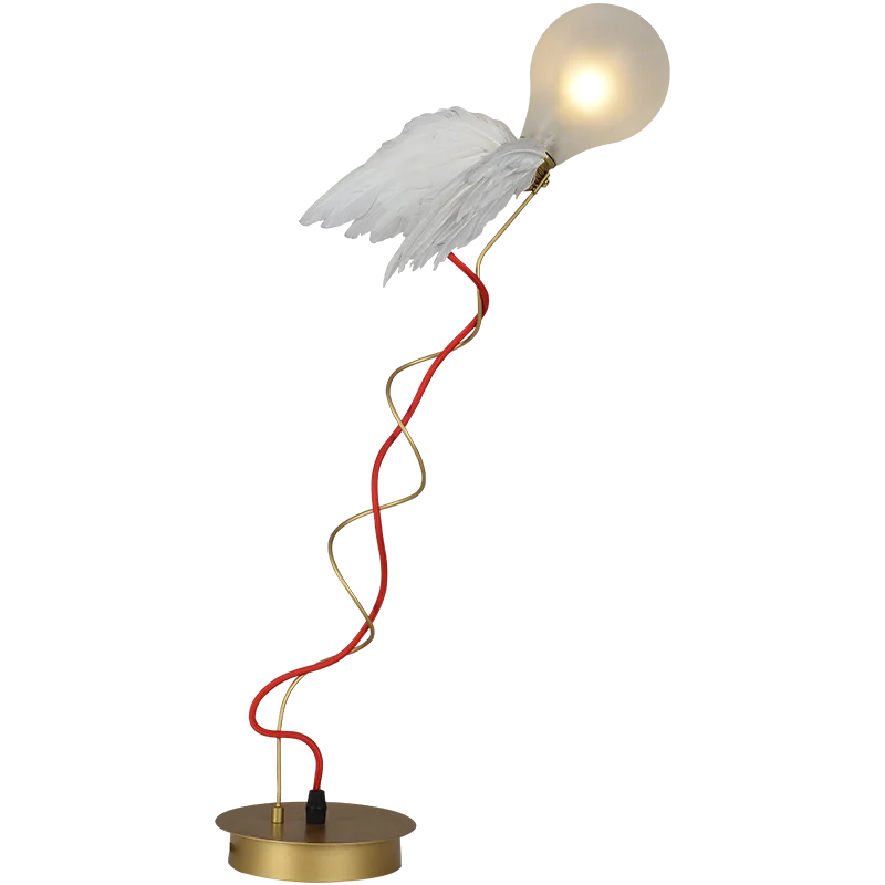 Светодиодный светильник в скандинавском стиле в виде ангела для гостиной, спальни, прикроватный светильник s, декоративный светильник s, светильник ing, Настольный светильник, подставка, лампы - Цвет абажура: A