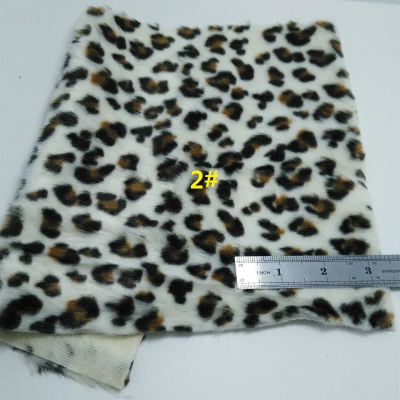 1PCS A4 SIZE 21X29cm Vinyl For Bows, Immitation Fur, Printed Leopard fur for DIY J11A