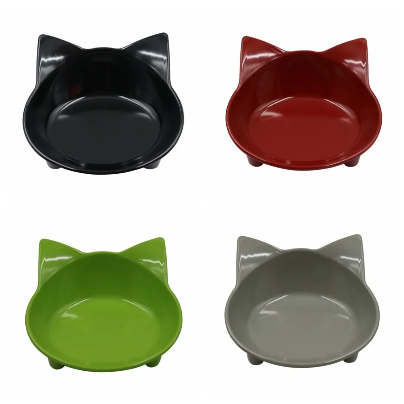 Pet Bowl Melamine anti slip Cute Cat Type Color Melamine cat/dog Bowl