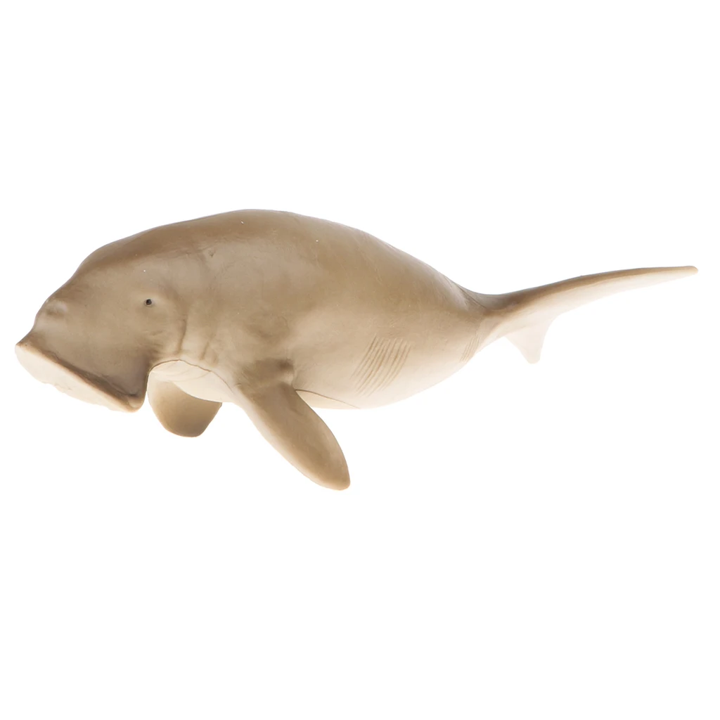 Plastic Ocean Animal Figurine Toy for Kids Toddlers, Dugong dugon Manatee Model, Children Birthday Gift Home Decor