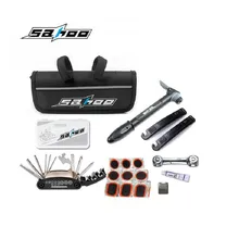 SAHOO Bike Bicycle Cycling Multifunctional Repair Tool Sets Kits & Mini Pump Bag Bike Puncture Tire Tyre 21040