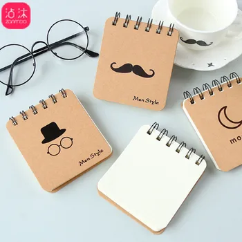 

Mr. Beard Series Coil Portable Notepad Notebook Creative Memo Notepad Gift Book