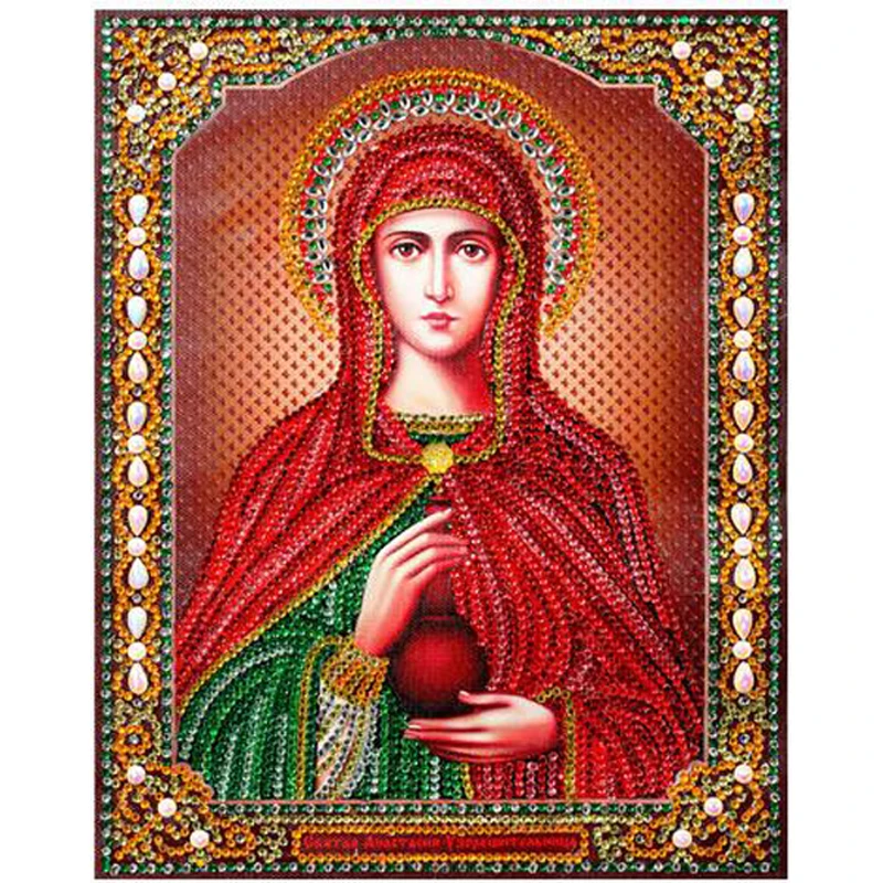 Specail Shaped Diamond Painting&quotReligion&quotDiamond Embroidery Sale 5D DIY Cross Stitch Mosaic Bead Picture Decor OUR LADY | Дом и сад