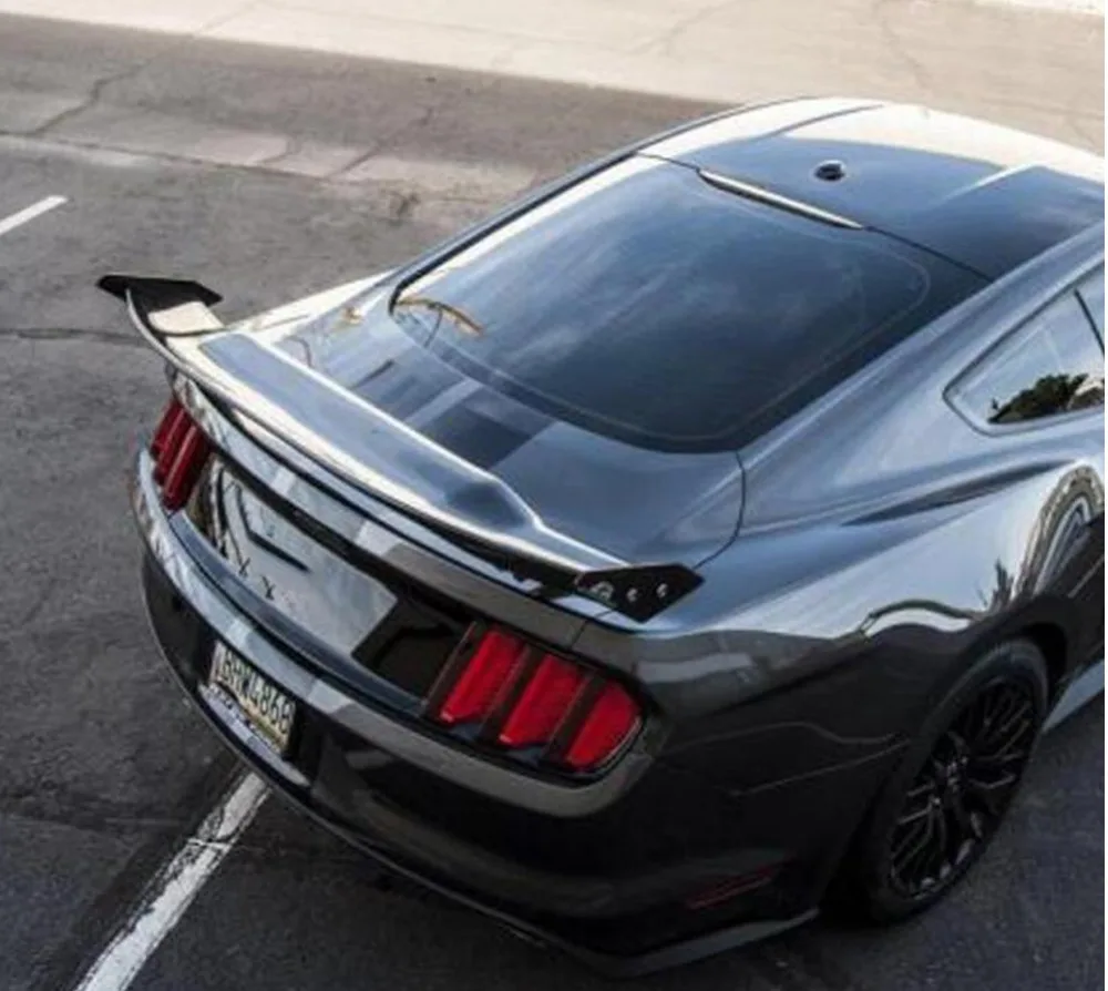 APR Стиль Настоящее карбоновое волокно заднего багажника спойлер крыло для Ford Mustang- или модели седана Бурение требуется высокое качество