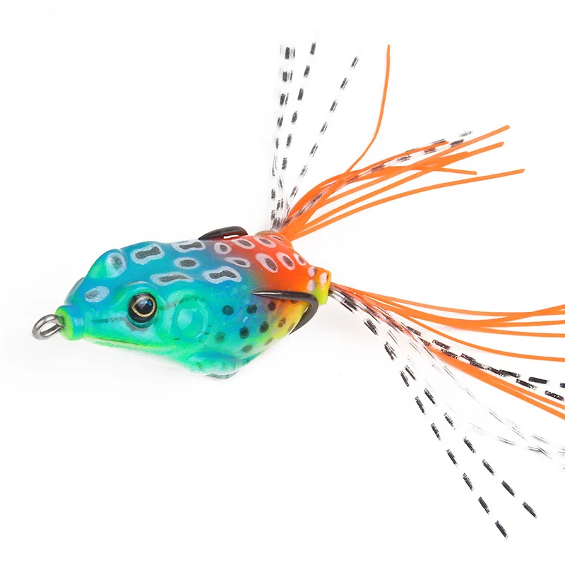 Lures Soft Bait Silicone Thunder Frog 14g/6cm Black Fish Bait Lure Artificial Bionic Bait Fishing Gear  jooyoo