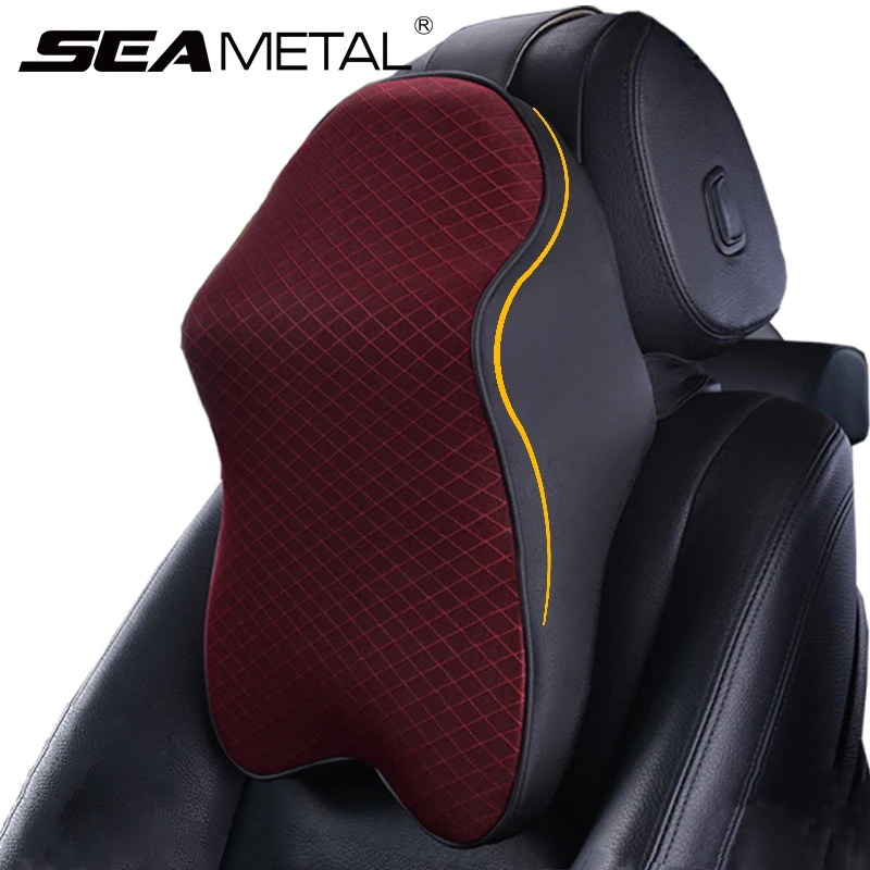 

Car Neck Pillow Cushion 1PC Auto Headrest Memory Foam Car Seat Travel Head Neck Rest Pillow Head Protection Interior Accessories