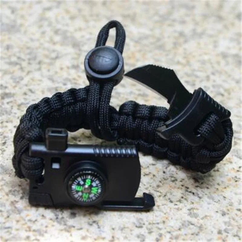 Многофункциональный браслет для выживания Paracord камуфляжный кемпинга активного