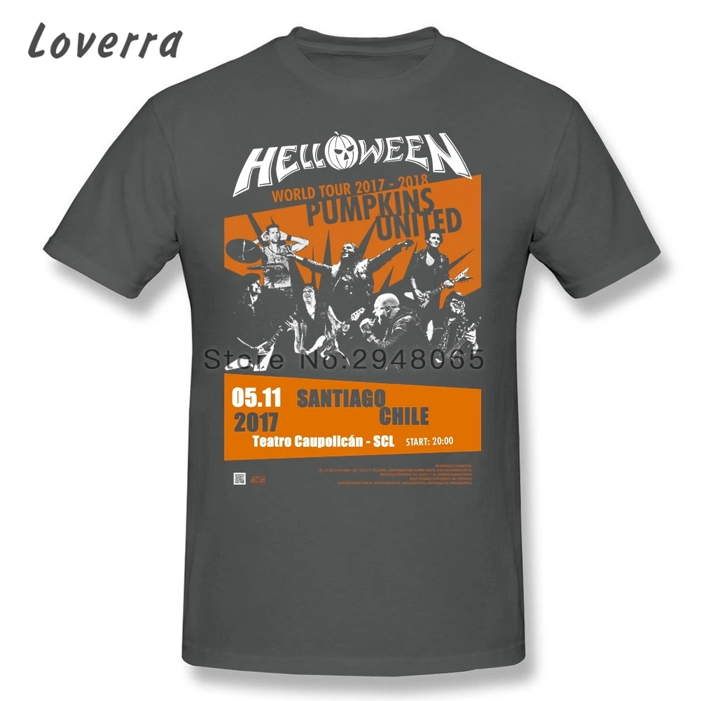 S Helloween PUMPKINS UNITED World Tour 2017-2018 Black T-Shirt Size USA 3XL