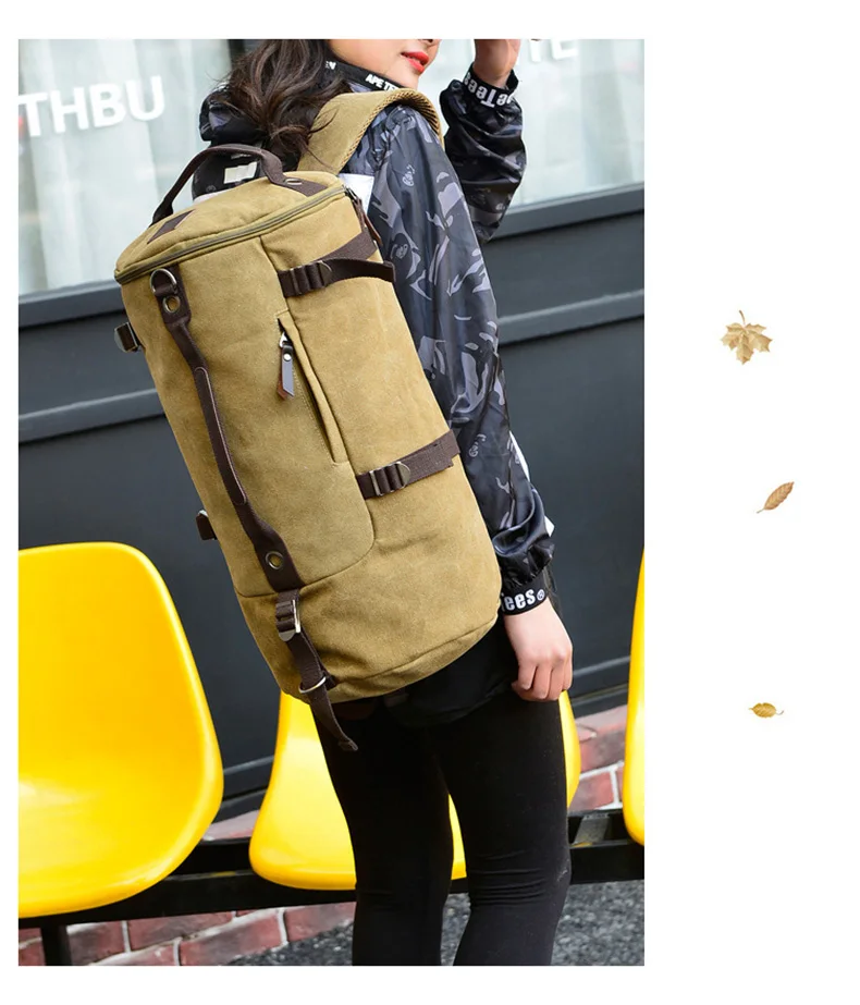 Capacidade de Escalada Redondo à Prova Lona dos Homens Grande Bolsas Balde Dwaterproof Água Viagem Duffel Bolsa Ombro Mala Bagagem Pacote Esporte Xa28d 19 viagem duffel bolsa ombro mala bagagem pacote esporte xa28d