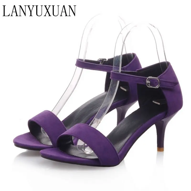 

Big Plus Size shoes women sandals 2017 high heels sandals sapato feminino summer summer shoes chaussure femme 33-3