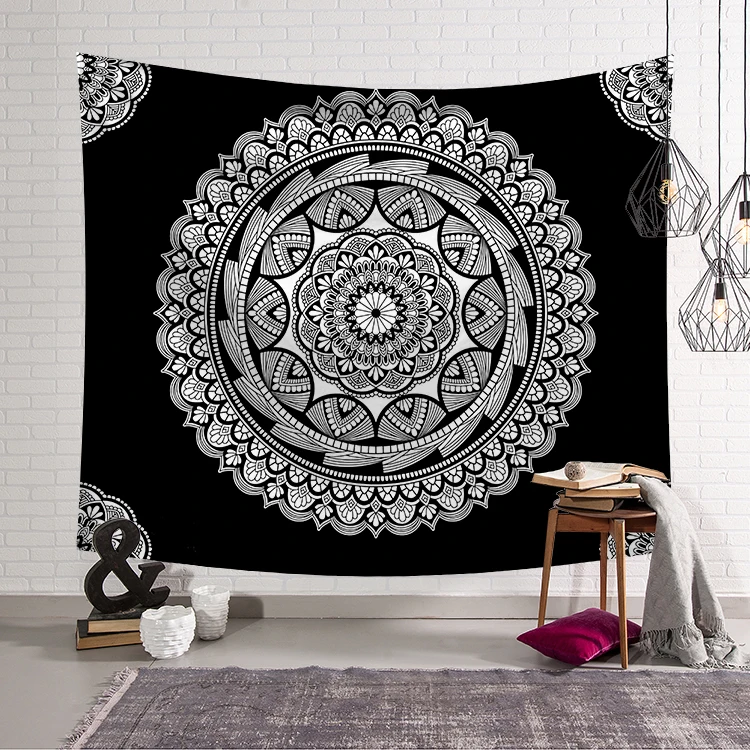 

Wall carpet Mandala Tapestry Wall Hanging Large Lion tapestry Fabric Decor Blanket Yoga Mat Blankets Beach150x130 tarot tapestry