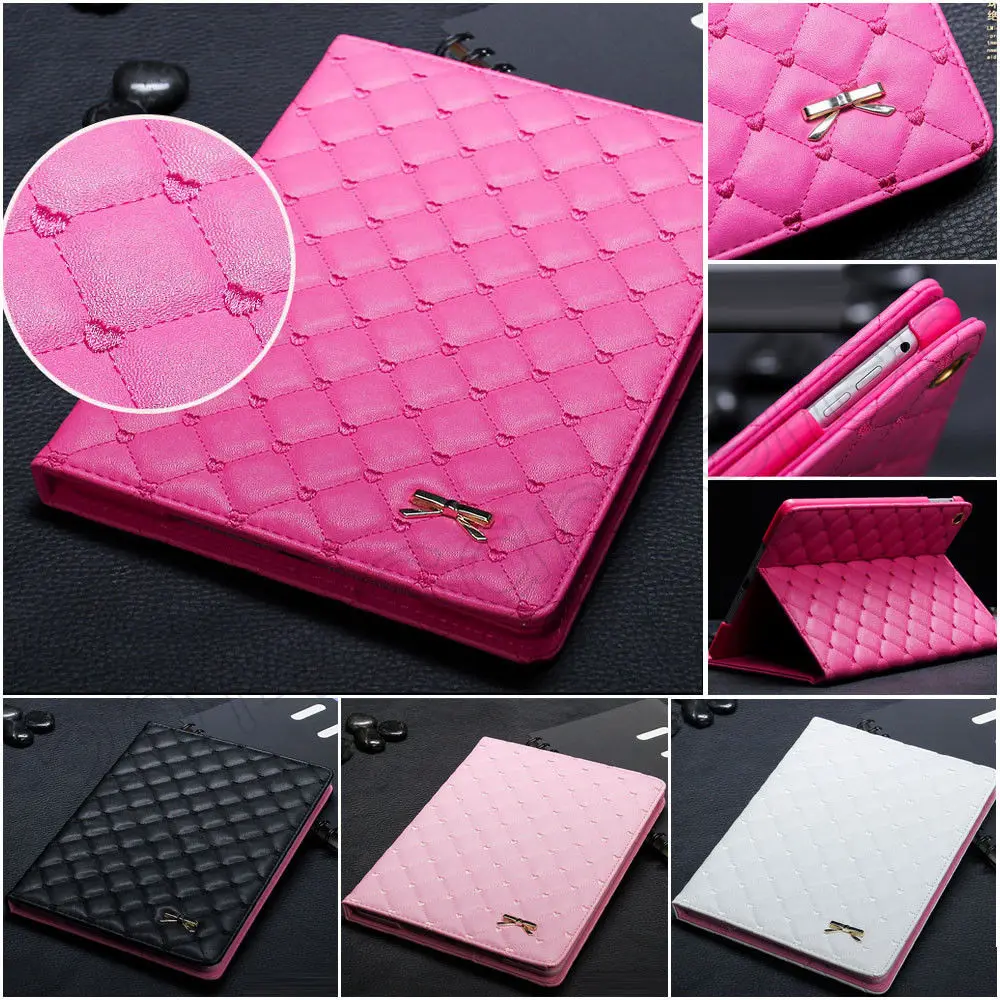 For Apple iPad Air 2/ IPad 6 Case Luxury Girl Smart Flip Stand PU