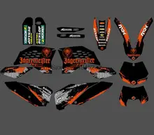Новый стиль команда графические наклейки для KTM 125 200 250 300 350 450 525 SX SXF 2007-2011 отл XCF 2008 2009 2010 2011