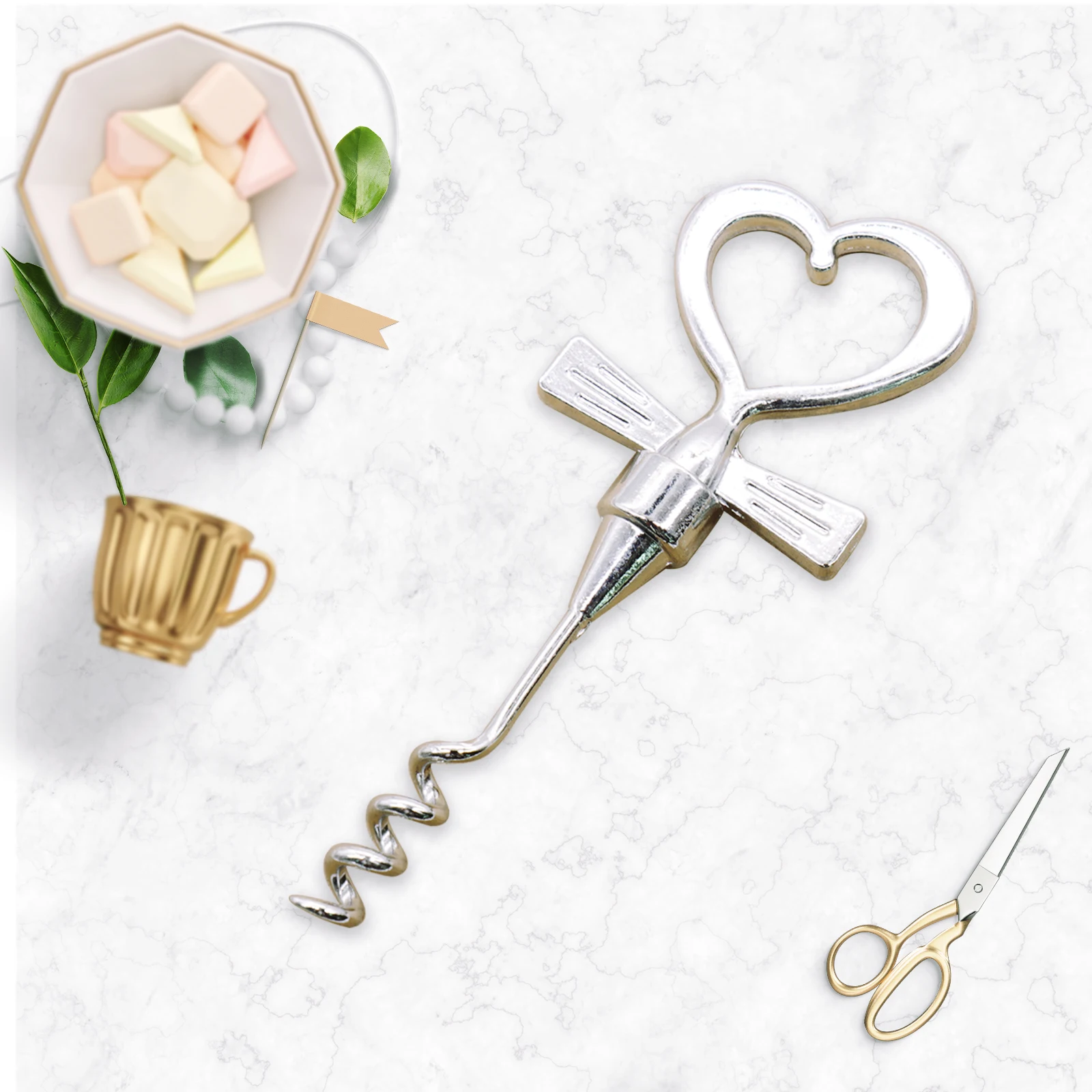 Creative heart Style Wine Bottle Opener Multifunctional Mini Outdoor