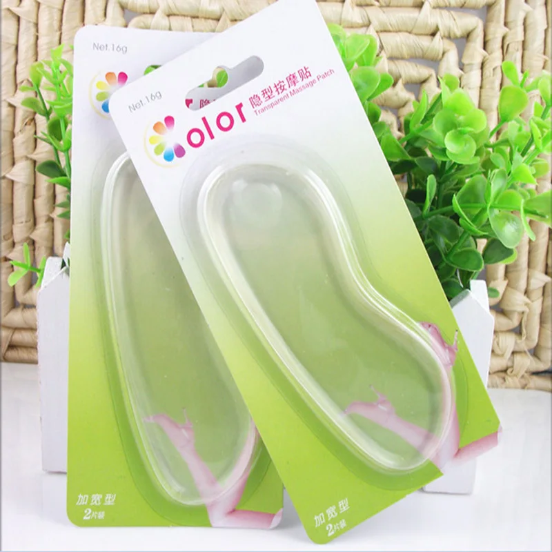 Shoes To Stick Protect Your Heels Foot Transpierce Rearfoot Transparent Jelly Silicone