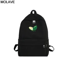 MOLAVE рюкзак женская мода авокадо Печать Дети Мальчики Девочки bookbag Студент Путешествия Рюкзак carteras mujer de hombro y bolsos