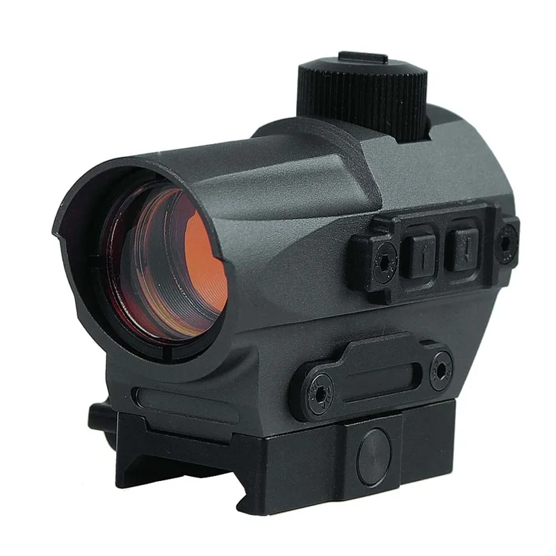 Tactical 1.5 MOA QD Red Dot Sight with Riser Mount 10 Brightness Settings fit Picatinny Rail for Hunting Airsoft (26)