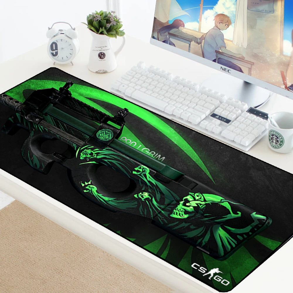  Large Gaming Mouse Pad CSGO Gamer Locking Edge Rubber Keyboard Mice Mouse PC Mat Gaming Grande Desk