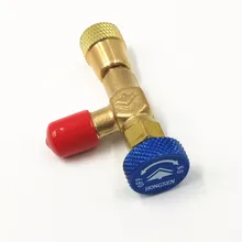 Refrigeration Charging Adapter HS 1222 R22 For 1 4 SAE to 1 4 SAE Safety Adaptor