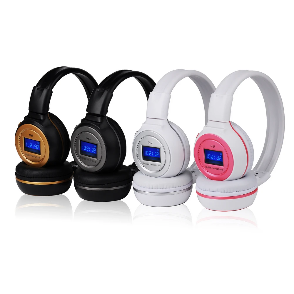 Digital Wireless Stereo Headphones Headset Rechargeable Battery MP3