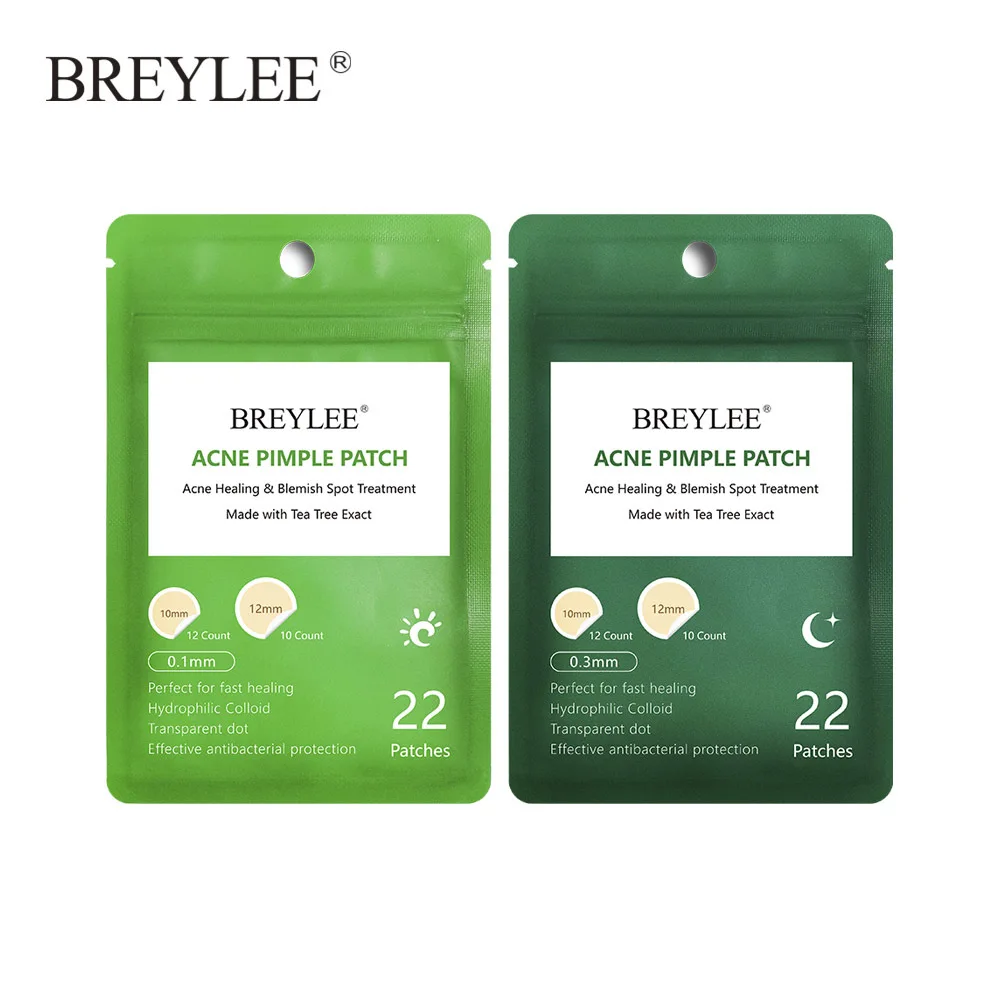 Day and Night BREYLEE акне прыщи патч наклейки лечение прыщей инструмент для удаления прыщей пятна маска для лица Уход за кожей водонепроницаемый 22 патчи - Цвет: Day and Night